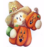Harvest Time Scarecrow Plaque E-Pattern