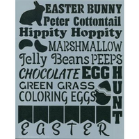 Easter Greetings Stencil