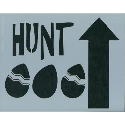 Egg Hunt Stencil