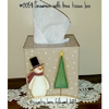 Snowman With Tree Tissue Box E-Pattern