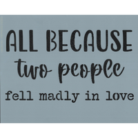 Madly In Love Stencil