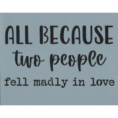 Madly In Love Stencil