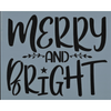 Merry and Bright Stencil