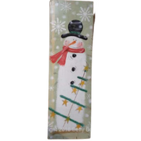 Snowman with Tree Sign E-Pattern