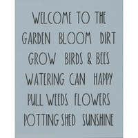 Dunn Inspired Garden Words Stencil