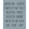 Dunn Inspired Summer Words Stencil