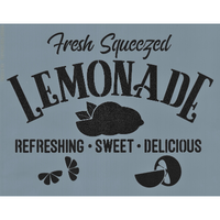 Fresh Squeezed Lemonade Stencil