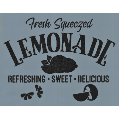 Fresh Squeezed Lemonade Stencil