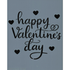 Happy Valentine's Day Stencil