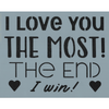 I Love You the Most Stencil