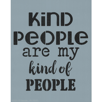 Kind People Stencil