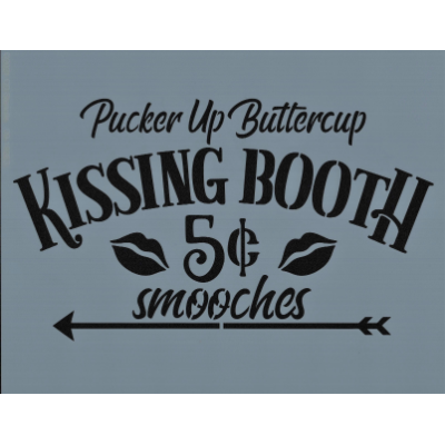 Kissing Booth Stencil