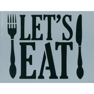 Let's Eat Stencil