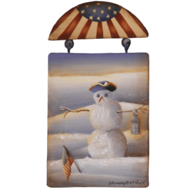 Colonial Snowman E-Pattern by Barbara Bunsey