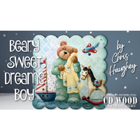 Beary Sweet Dreams Boy Plaque Pattern by Chris Haughey