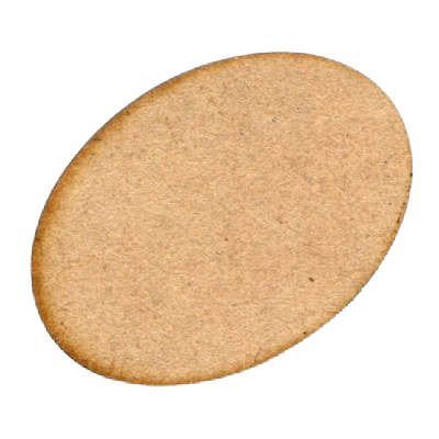 2 1/4" x 1 1/4" MDF Oval