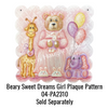 Beary Sweet Dreams Girl Plaque Bundle PA2310
