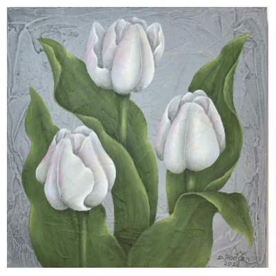 White Tulips E-Pattern By Donna Hodson