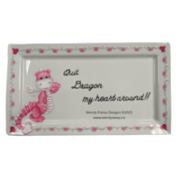 Quit Dragon My Heart Around (Glass Painting) E-Pattern by Wendy Fahey