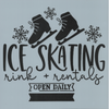 Ice Skating Rink & Rentals Stencil