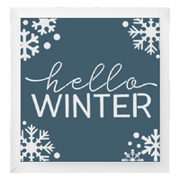 Hello Winter Stencil