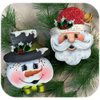 Holly Jolly Bowtie Snowman Ornament By Linda O'Connell