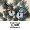 Freezy Friends Pom Ornament By Linda O'Connell