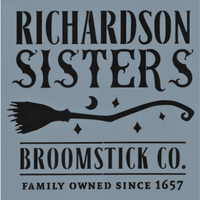 Richardson Sisters Broomstick Co Stencil