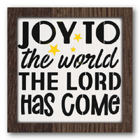 Joy to the World Stencil
