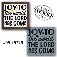 Joy to the World Stencil