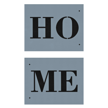 HOME Horizontal Stencil | Cupboard Distributing