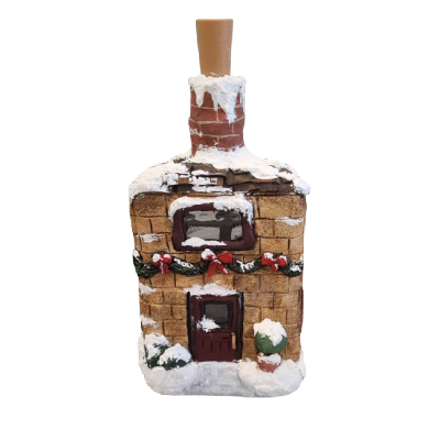 Home For Christmas (A bottle house) E-Pattern by Wendy Fahey