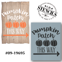 Pumpkin Patch This Way Stencil