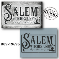 Salem Witches Union Stencil