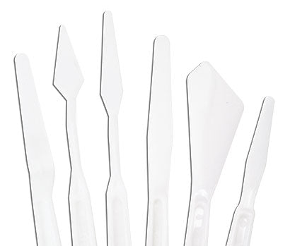 Flexible Plastic Palette Knife Set of 6