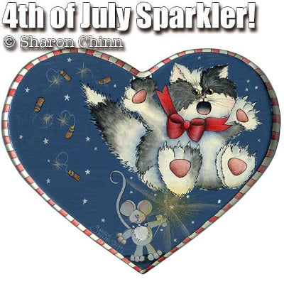 4th of July Heart E-Pattern