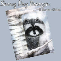 Snowy Day Raccoon E-Pattern