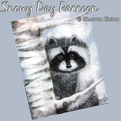 Snowy Day Raccoon E-Pattern