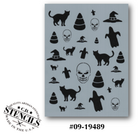Halloween Background Stencil