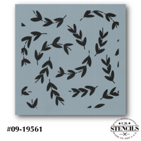 Swirling Vines Background Stencil