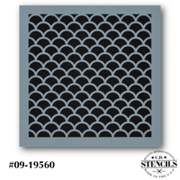 Scales Background Stencil