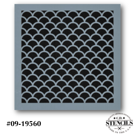 Scales Background Stencil