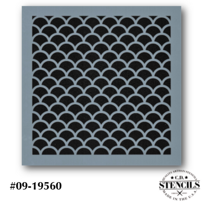 Scales Background Stencil