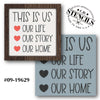 This is Us - Heart Stencil