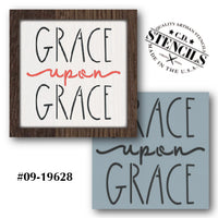 Grace Upon Grace Stencil