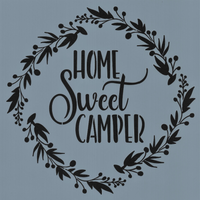 Home Sweet Camper Stencil