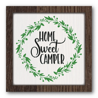 Home Sweet Camper Stencil