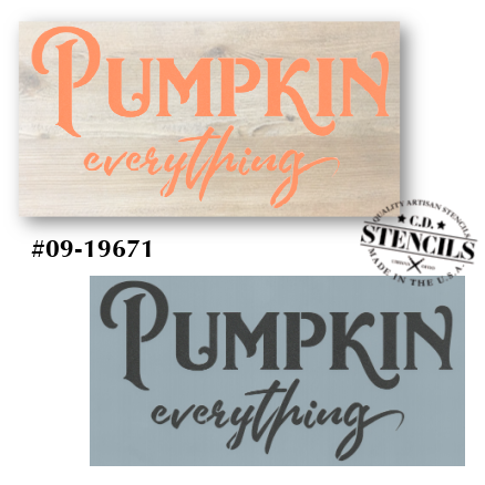 Pumpkin Everything Stencil