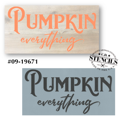 Pumpkin Everything Stencil