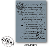Postmark Script Collage Stencil